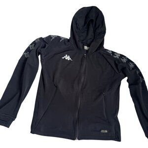 Kappa Women's Medium Black Hooded Zip-Up Jacket